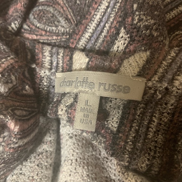 Charlotte Russe Multi-colored Boho Cardigan Size L - Picture 2 of 2